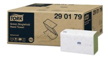 Pap�rov� ru�n�ky Singlefold Advanced Tork 290179, zelen�, syst�m H3
