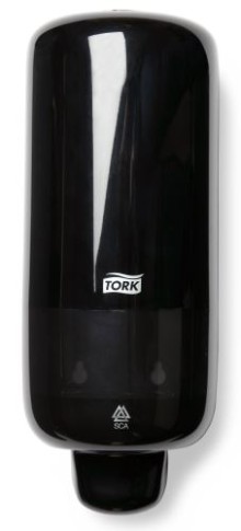 Z�sobn�k na m�dlo a dezinfekci Tork 561508, �ern�, syst�m S4