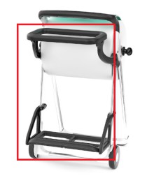 Dr��k na igelitov� pytle Tork 206550, �ern�, v�etn� �chytu na pap�rov� role, syst�m W1