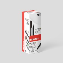 Kuli�kov� pero K0 Pen Kores, 1 mm, �ern�, 50 ks
