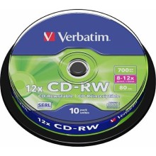 CD-RW 700 MB VERBATIM DataLife PLUS, 10-pack, 