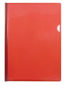 Desky A4, s li�tou, transparentn� �erven�