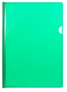 Desky A4, s li�tou, transparentn� zelen�