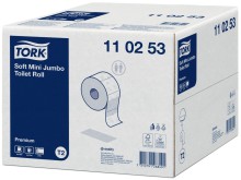 Toaletn� pap�r v roli Jumbo Premium Tork 110253, 2 vrstv�, 170 m, syst�m T2