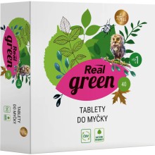 Tablety do myky Real Green clean, 40 ks