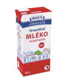 Ml�ko Madeta Jiho�esk� plnotu�n�, trvanliv�, 12x 1 l