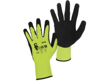 Rukavice WAYNA, men v latexu s pskovou pravou, vel. 9