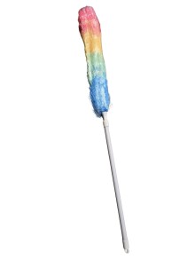 Opra�ova� antistatick� duhov� teleskopick�; 123x6 cm; plast