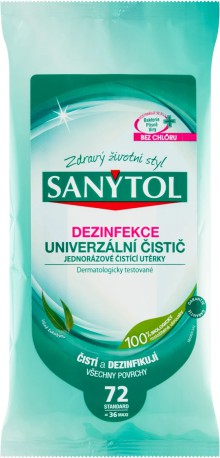 Dezinfek�n� ubrousky Sanytol, eukalyptus, 36 ks