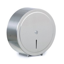 Z�sobn�k na toaletn� pap�r jumbo, pro pr�m�r 300 mm, nerezov�, matn�