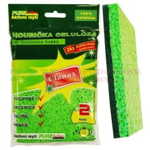 Houbi�ka na n�dob�, celul�zna, 11 x 7x 1,5 cm, zelen�, 2 ks