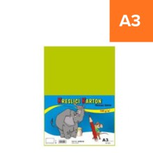 Kreslic� karton A3, sv�tle zelen�, 180g/m2, 50 list�