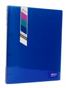 Po�ada� Karton PP Electra A4, 2 cm, m�kk� desky, 4 krou�ky, tmav� modr�