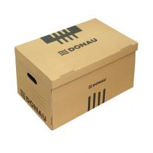 Krabice archiva�n� DONAU, 36,3 x 54,5 x 31,7 cm, hn�d�-�ern�