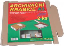 Krabice archiva�n� BOBO A5, 17 x 24,5 x 15 cm, hn�d�
