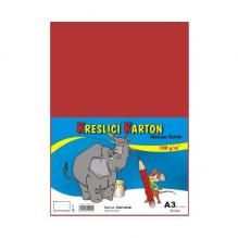 KRESL�C� KARTON A3/180g/50l, �erven�