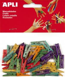 KOL��KY D�EV�N� BAREVN� 25 x 3 mm, 45 ks