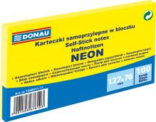 BLO�EK SAMOLEP�C� DONAU 127 x 76 mm, 100 list�, neonov� �lut�