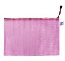 Desky - Ob�lka Karton PP A5, s�ovan�, se zipem, �erven�