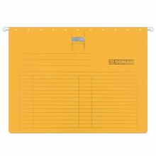 Desky z�v�sn� DONAU A4, s rychlovaza�em, oran�ov�