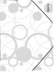 Desky - Mapa Karton PP Black&White A4, s gumikou, bl