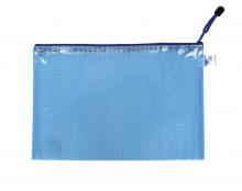 Desky - Ob�lka Karton PP A4, se zipem, modr�