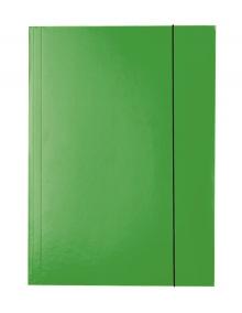 Desky - mapa 253 Esselte A4, s gumikou, zelen