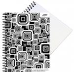 SPIR�LOV� BLOK BLACK & WHITE, bo�n� vazba