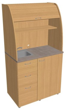 Kuchy�ka s d�ezem a lednic�<br>KU 3 3 L<br>lev�