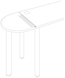 �heln�k UNI<br>pro stoly hl 60 cm